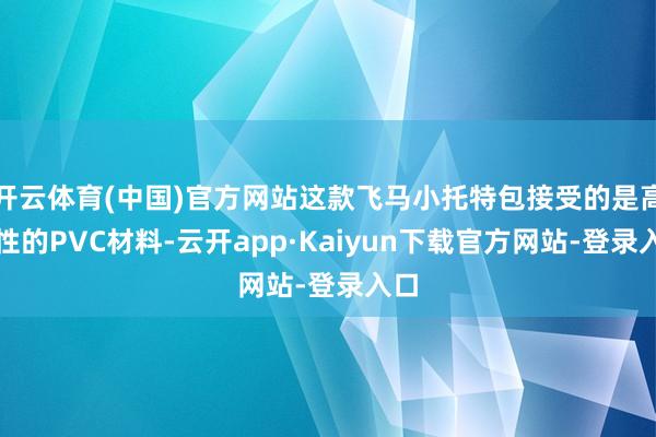 开云体育(中国)官方网站这款飞马小托特包接受的是高品性的PVC材料-云开app·Kaiyun下载官方网站-登录入口